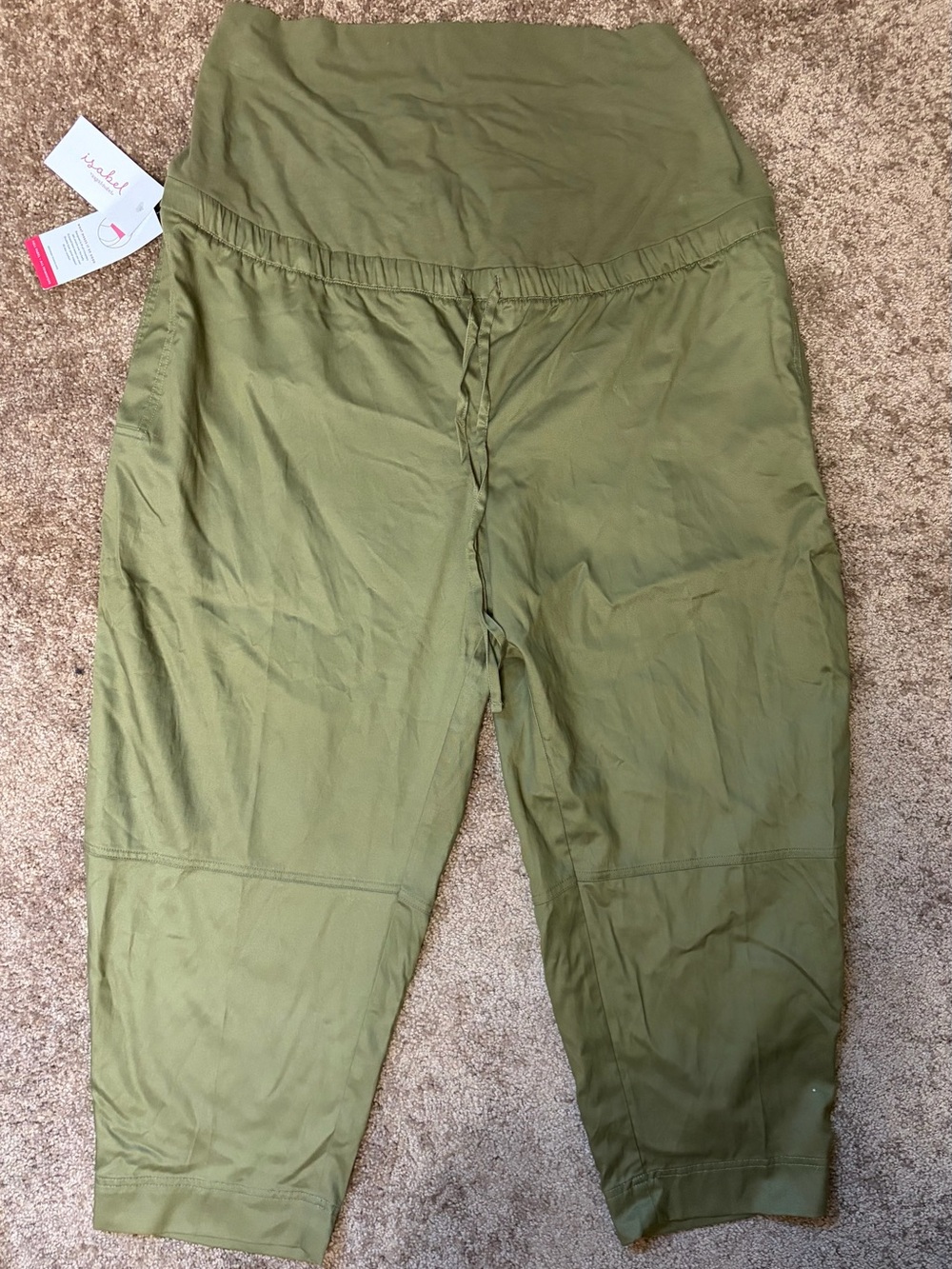 Isabel Maternity by Ingrid & Isabel Olive Green Straight-Leg Maternity Pants